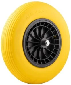 Merkloos Kruiwagenwiel Anti Lek - 4.80/4.00-8 - Massief PU Band - Lekvrij Wiel Met 130mm As - Kruiwagenband 4.80/400 Voor Kruiwagen -Gardena Verkoopwinkel 1007x1200