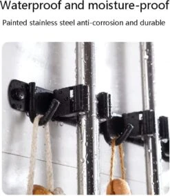 BOTC Bezemhouder - 5 Houders 6 Haken - Gereedschapshouder - Zeflklevend - Bezem Ophangsysteem - Ophanghaken - Tuingereedschap -Gardena Verkoopwinkel 1043x1200 1