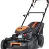 FUXTEC Grasmaaier Benzine - 51cm - 4-takt - 170cc - Zelfrijdend / Zelftrekkend /achterwielaandrijving - Mulchfunctie - Opvangbak 60L - FX-RM5170