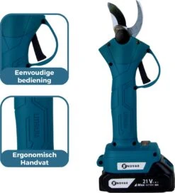 NovarGarden® Elektrische Snoeischaar NG1 - 2x Accu - Elektrisch - Takkenschaar - Op Batterij - 28mm -Gardena Verkoopwinkel 1095x1200 1