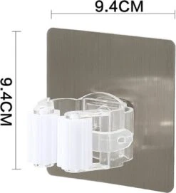 Bezem Houder - Zelfklevend - Zilverkleurig -Gardena Verkoopwinkel 1095x1200 2