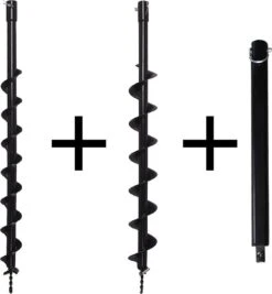 Kibani Grondboor 52cc Benzine + Grondboren Set 60 Mm + 80 Mm + 100 Mm + 150 Mm + 2 Verlengstukken - Palenboor - Grondboor Machine -Gardena Verkoopwinkel 1110x1200