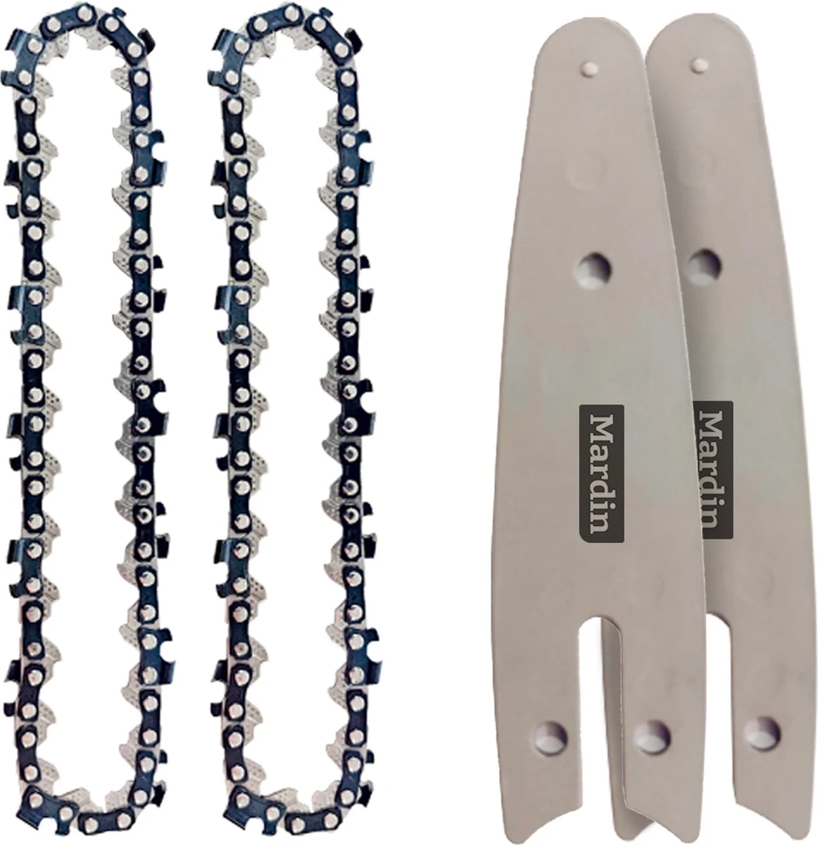 Mardin Mini Kettingzaag Accessoires Set - Snoeizaag - Kettingzaag - Kettingzaag Electrisch - 2x Ketting Plus X2 Zaagblad 1 Mardin Mini Kettingzaag Accessoires Set - Snoeizaag - Kettingzaag - Kettingzaag Electrisch - 2x Ketting Plus X2 Zaagblad
