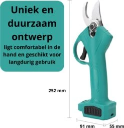 Merkloos Elektrische Snoeischaar - Professioneel - Accu Snoeischaar - 2 Accu's - Tuinieren - Tuinschaar - 30mm -Gardena Verkoopwinkel 1165x1200 2