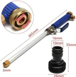 Merkloos Hogedruk-waterjet-Waterspuit-tuinslang | Spuitpistool Aansluiting Op Tuinslang | Hogedruk Waterpistool, Bevestiging Voor Tuinsproeier- Auto Wassen- Terras/tuin Reiniger -Gardena Verkoopwinkel 1185x1200 6