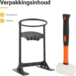 Maatworkz - Houtklover + Hamer - Houtsplijter - Houtkliever - Houtklover Voor Aanmaakhout - Gietijzer - Zwart -Gardena Verkoopwinkel 1193x1200 6