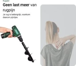 MaatWorkz - Grondboor - 25 CM - Boormachine - Bollenplanter - Moestuin - Palenboor - Boor - Tuin -Gardena Verkoopwinkel 1200x1045 1