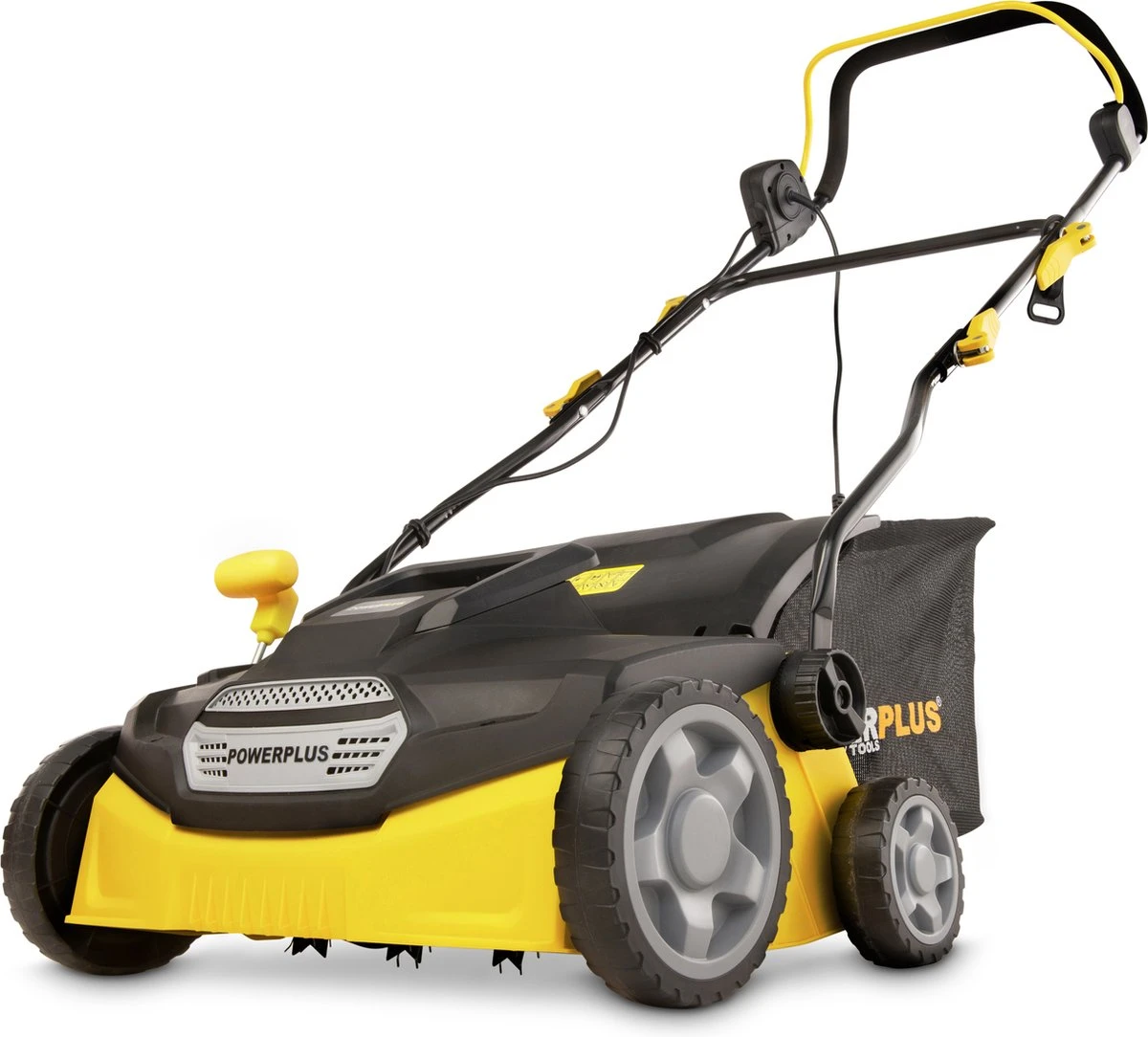 Powerplus POWXG7516 Elektrische Verticuteermachine - Mos Verwijderaar - 1800W - 360mm Maaibreedte- 45L Opvangbak - Incl. Gazonbeluchter/grasbeluchter 1 Powerplus POWXG7516 Elektrische Verticuteermachine - Mos Verwijderaar - 1800W - 360mm Maaibreedte- 45L Opvangbak - Incl. Gazonbeluchter/grasbeluchter