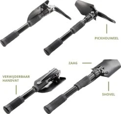 MacGyver Pikhouweelset En Schep - Opvouwbaar Pioniersschep - Zaag - Veldschep Inklapbaar - IJzer -Gardena Verkoopwinkel 1200x1134 4