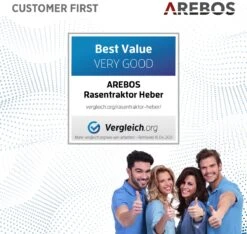 AREBOS Zitmaaierkrik Zitmaaier Kriksysteem Krik Hijstoestel Reinigingshulp 400kg -Gardena Verkoopwinkel 1200x1135 1