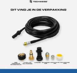 Techweise - Rioolslang Voor O.a. Kärcher - 15M - Met Roterende En Voorwaartse Kop -Gardena Verkoopwinkel 1200x1145 2