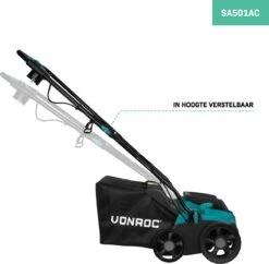 VONROC Elektrische Verticuteermachine - Gazonbeluchter – 1300W – Maaibreedte 320 Mm – 4 Dieptestanden (12/9/6/3 Mm) – Incl. 35L. Opvangbak -Gardena Verkoopwinkel 1200x1174 2