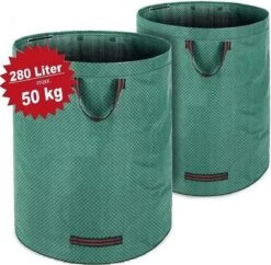 Gardebruk Tuinafvalzak - 2 Stuks 280L – 77x67cm/Opvouwbaar - Groen -Gardena Verkoopwinkel 1200x1175