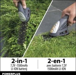 Powerplus POWEG4500 Gras-/Heggenschaar Accu - 7.2V - Snoeien En Knippen - Zwaardlengte 83/120mm - Mesafstand 8mm - Incl. 1,5Ah Accu En Lader - Haagschaar Voor Tuinonderhoud -Gardena Verkoopwinkel 1200x1177 2