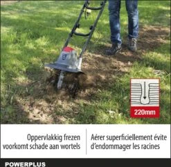 Powerplus POWEG7010 Tuinfrees - 1050W - Werkbreedte 320mm - Werkdiepte Max. 220mm - Incl. 4 Messen 8 Powerplus POWEG7010 Tuinfrees - 1050W - Werkbreedte 320mm - Werkdiepte Max. 220mm - Incl. 4 Messen -Gardena Verkoopwinkel 1200x1178 5