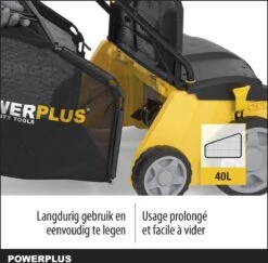 Powerplus POWXG7513 Elektrische Verticuteermachine - Mos Verwijderaar - 1400W - 320mm Maaibreedte - 45L Opvangbak - Incl. Gazonbeluchter/grasbeluchter -Gardena Verkoopwinkel 1200x1179 8
