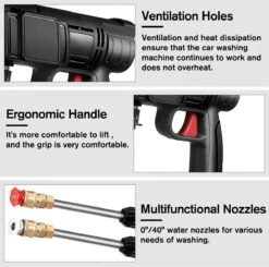 Merkloos Drillpro Elektrische Accu - Hogedrukreiniger - 30Bar - Multifunctioneel Mondstuk - Draagbaar Oplaadbaar Snoerloos - Zwart 14 Merkloos Drillpro Elektrische Accu - Hogedrukreiniger - 30Bar - Multifunctioneel Mondstuk - Draagbaar Oplaadbaar Snoerloos - Zwart -Gardena Verkoopwinkel 1200x1191