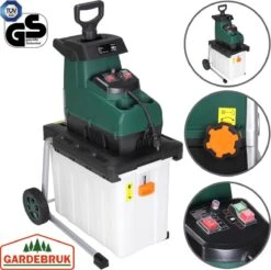 Gardebruk Hakselaar Elektrisch 2800W - 45mm Takdikte - Opvangbak 60 L -Gardena Verkoopwinkel 1200x1197 1