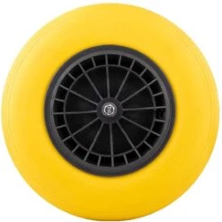 Merkloos Anti Lek Kruiwagenwiel 4.80/4.00-8 | Met As | Geel -Gardena Verkoopwinkel 1200x1198