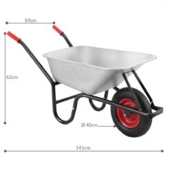 Gardebruk Kruiwagen 100L - Luchtband - 250kg Draagkracht Zilver -Gardena Verkoopwinkel 1200x1200 11