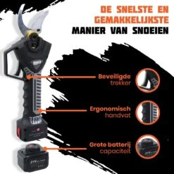 Reichlër® Elektrische Snoeischaar - 40 Mm Snijdiameter - 2x Accu - Anti-cut Functie - Heggenschaar - Takkenschaar - Zwart 9 Reichlër® Elektrische Snoeischaar - 40 Mm Snijdiameter - 2x Accu - Anti-cut Functie - Heggenschaar - Takkenschaar - Zwart -Gardena Verkoopwinkel 1200x1200 203