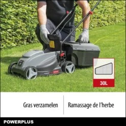 Powerplus POWEG63703 Elektrische Grasmaaier - Grasmachine Voor Kleine Tuin - 1000 W - 32cm Maaibreedte - 30L Opvangbak - Verstelbare Maaihoogte -Gardena Verkoopwinkel 1200x1200 287