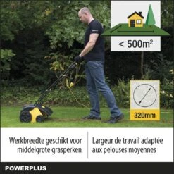 Powerplus POWXG7513 Elektrische Verticuteermachine - Mos Verwijderaar - 1400W - 320mm Maaibreedte - 45L Opvangbak - Incl. Gazonbeluchter/grasbeluchter -Gardena Verkoopwinkel 1200x1200 403