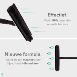 CLEANLY® Rubberen Bezem Met Vloerwisser - Kappersbezem - Zachte Bezem Binnen & Buiten - Vloertrekker Met Steel - 68-150 Cm -Gardena Verkoopwinkel 1200x1200 466