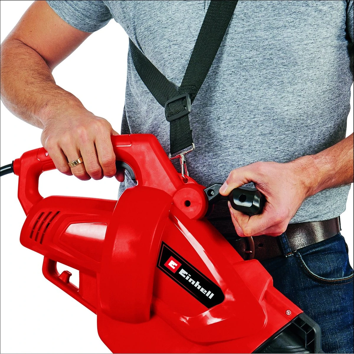 Einhell Elektrische Bladblazer GC-EL 3024 E (blazen, Zuigen & Versnipperen, Zuigbuis Ø75 Mm, Zuigkracht 650 M³/h, Hakselfunctie 10:1, Blaassnelheid 240 Km/h, Opvangzak 40 L) 9 Einhell Elektrische Bladblazer GC-EL 3024 E (blazen, Zuigen & Versnipperen, Zuigbuis Ø75 Mm, Zuigkracht 650 M³/h, Hakselfunctie 10:1, Blaassnelheid 240 Km/h, Opvangzak 40 L) - Afbeelding 9