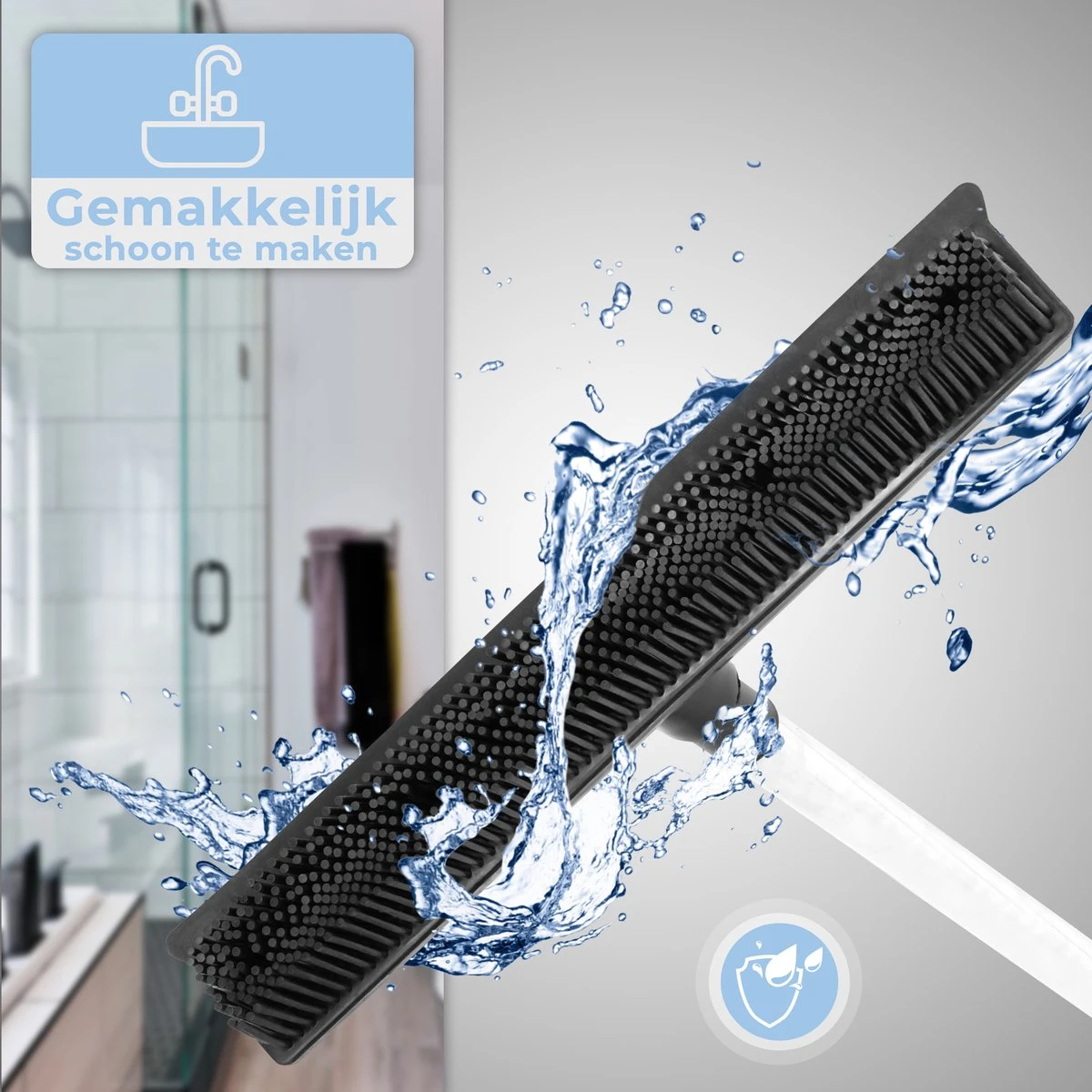 De Blaffende Kat 2 In 1 Rubberen Bezem – Bezem Binnen & Buiten – Vloerwisser Met Steel - Vloertrekker – Veger - Extra Lang 160cm 6 De Blaffende Kat 2 In 1 Rubberen Bezem – Bezem Binnen & Buiten – Vloerwisser Met Steel - Vloertrekker – Veger - Extra Lang 160cm - Afbeelding 6