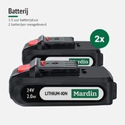 Mardin Mini Kettingzaag - Snoeizaag - Kettingzaag - Kettingzaag Electrisch Met 2 Accu - Inclusief Koffer - 1 Extra Accu - Rood -Gardena Verkoopwinkel 1200x1200 621