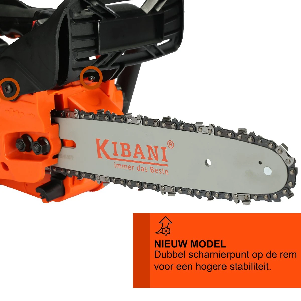 Kibani Kettingzaag Benzine - 25.4 Cc / 1 Pk 2-takt Motor - Zwaardlengte 25 Cm / 10 Inch – Easy-Startsysteem - Snoeizaag 2 Kibani Kettingzaag Benzine - 25.4 Cc / 1 Pk 2-takt Motor - Zwaardlengte 25 Cm / 10 Inch – Easy-Startsysteem - Snoeizaag - Afbeelding 2