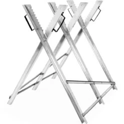 Merkloos Monzana Zaagbok - Metaal Opvouwbaar 83x81x88cm - Zilver -Gardena Verkoopwinkel 1200x1200 681