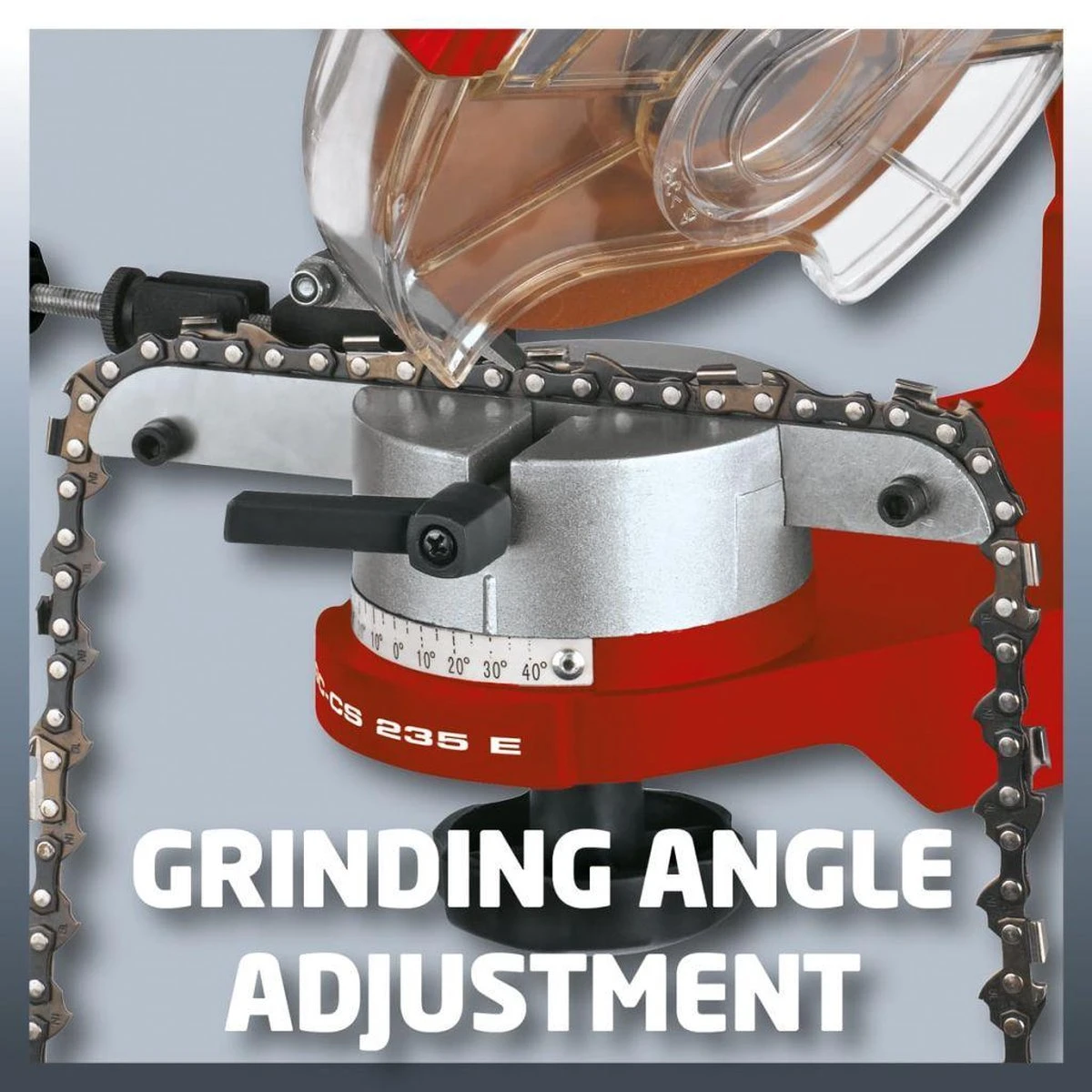 Einhell Kettingslijper GC-CS 235 E (235 W - 3.000 /min - Kettingspanner - Slijpschijf - Verlichting - Draaibare Slijpkop - Dieptebegrenzer) Slijpkop - Dieptebegrenzer) 10 Einhell Kettingslijper GC-CS 235 E (235 W - 3.000 /min - Kettingspanner - Slijpschijf - Verlichting - Draaibare Slijpkop - Dieptebegrenzer) Slijpkop - Dieptebegrenzer) - Afbeelding 10