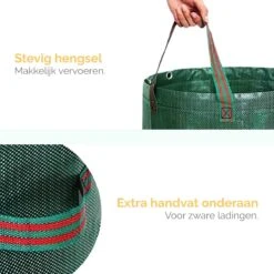 Goliving Tuinafvalzak - Set Van 2- Tuinafvalzakken Opvouwbaar - Tuinzak - Tuinafvalemmer - 2x 280 Liter - Groen -Gardena Verkoopwinkel 1200x1200 74