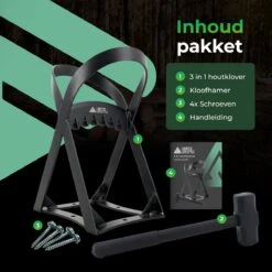 Lighted Lifestyle™| Houtklover Voor Aanmaakhout Incl. Kloofhamer - Houtsplijter - Houtkliever - Snel Haardhout - Gietijzer - Incl. Schroeven 11 Lighted Lifestyle™| Houtklover Voor Aanmaakhout Incl. Kloofhamer - Houtsplijter - Houtkliever - Snel Haardhout - Gietijzer - Incl. Schroeven -Gardena Verkoopwinkel 1200x1200 789