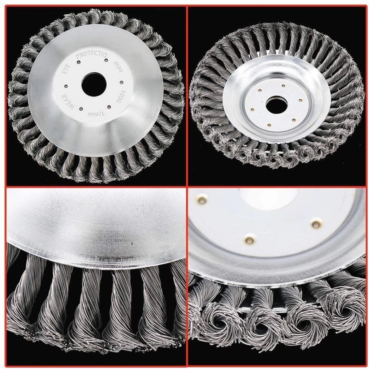 Onkruidborstel Voor Bosmaaier | 150mm /15 Cm Staalborstel Nieuw | Universele Onkruidborstel 150 Mm - Onkruidverwijderaar - Voegenborstel - Grastrimmer 4 Onkruidborstel Voor Bosmaaier | 150mm /15 Cm Staalborstel Nieuw | Universele Onkruidborstel 150 Mm - Onkruidverwijderaar - Voegenborstel - Grastrimmer - Afbeelding 4
