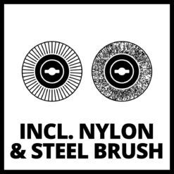 Einhell Accu Voegenreiniger GE-CC 18 Li-Solo Power X-Change (Li-Ion - 18 V - 1200 T/min - Borsteldiameter 10 Cm - Incl. Staal- En Nylonborstel - Zonder Accu En Lader) -Gardena Verkoopwinkel 1200x1200 838