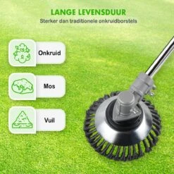 Merkloos SlimShop Onkruidborstel - Bosmaaier Grastrimmer - Onkruid - Onkruidkrabber - Voegenborstel - Onkruidverwijderaar - Max 10.000 Toerental P/m - 20CM -Gardena Verkoopwinkel 1200x1200 851