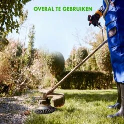 Merkloos SlimShop Onkruidborstel - Bosmaaier Grastrimmer - Onkruid - Onkruidkrabber - Voegenborstel - Onkruidverwijderaar - Max 10.000 Toerental P/m - 20CM -Gardena Verkoopwinkel 1200x1200 852