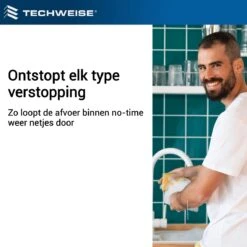 Techweise - Rioolslang Voor Kärcher K2 T/m K7 - 15M - Met Voorwaartse Hogedruksproeiers 15 Techweise - Rioolslang Voor Kärcher K2 T/m K7 - 15M - Met Voorwaartse Hogedruksproeiers -Gardena Verkoopwinkel 1200x1200 860