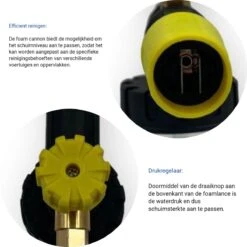 Jatso® Foam Cannon - Snow Foam - Foam Gun - Schuimlans - Foam Gun Auto - Foam Lance - Schuimsproeier - Snow Foam Cannon - Past Op Karcher K1 T/m K7 - Messing - Afneembaar Pistool -Gardena Verkoopwinkel 1200x1200 873