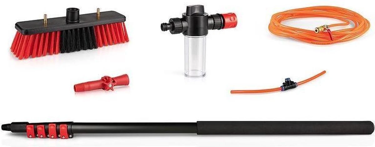 HIGHWALL Telescoopsteel Met Borstel - Glazenwassersset - Tot 4,6m Uitschuifbaar - Met Zeepdispenser 6 HIGHWALL Telescoopsteel Met Borstel - Glazenwassersset - Tot 4,6m Uitschuifbaar - Met Zeepdispenser - Afbeelding 6