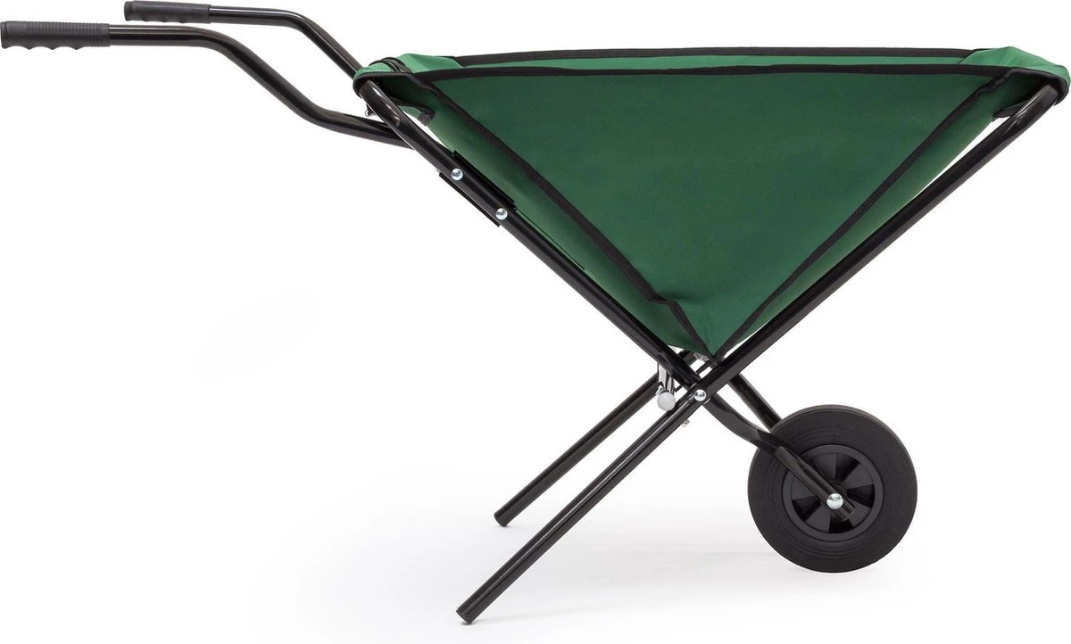 Relaxdays Kruiwagen Opvouwbaar - Inklapbare Tuinwagen - Vouwkruiwagen - Groen - 50 L 6 Relaxdays Kruiwagen Opvouwbaar - Inklapbare Tuinwagen - Vouwkruiwagen - Groen - 50 L - Afbeelding 6