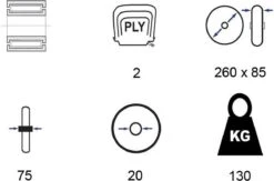 Benson Bolderkarwiel Steekwagenwiel Met Luchtband 3.00-4 | Asgatdiameter 20mm Rollager | Hoogte Wiel 26cm -Gardena Verkoopwinkel 1200x794