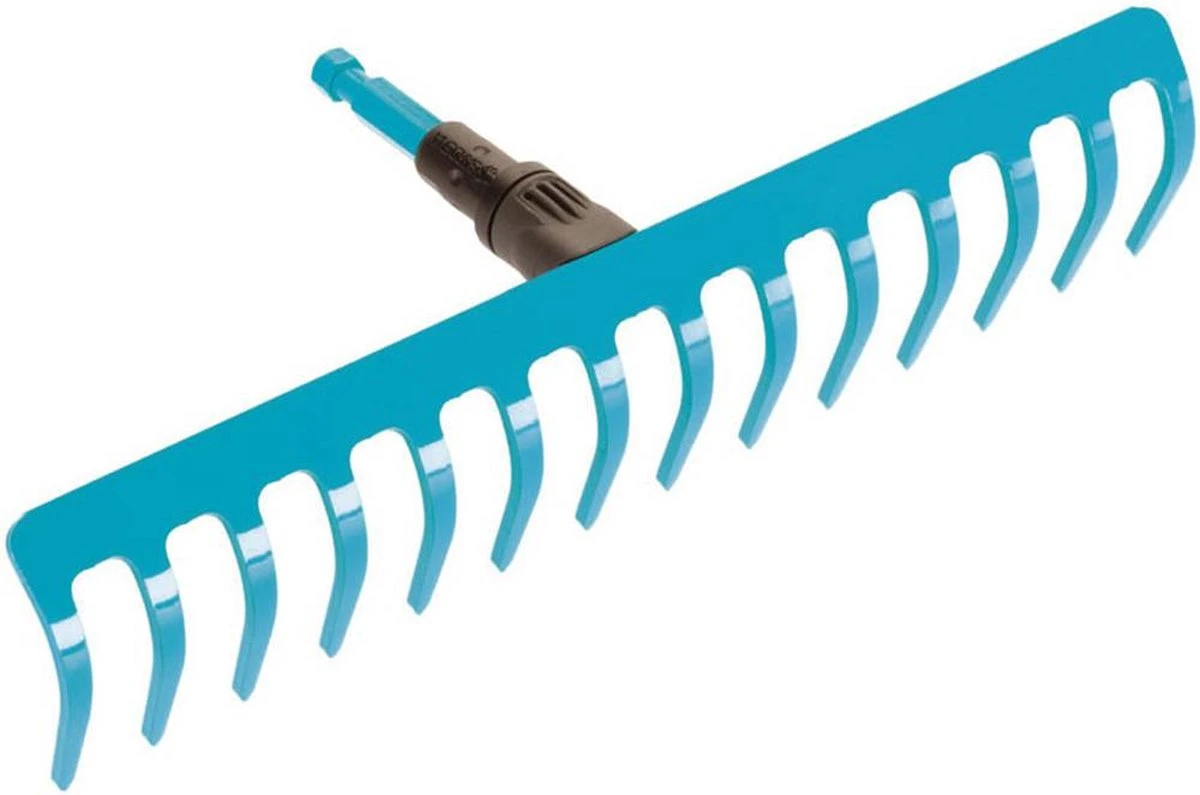 GARDENA Combisysteem Hark 14 Tands Hark - Werkbreedte 36 Cm - Aanbevolen Steellengte 150 Cm 4 GARDENA Combisysteem Hark 14 Tands Hark - Werkbreedte 36 Cm - Aanbevolen Steellengte 150 Cm - Afbeelding 4