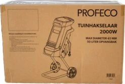 Profeco Stille Hakselaar 2000W - Tuinhakselaar - Versnipperaar Voor 45mm Takdikte - Incl. 50 Liter Opvangzak En Veilige Duwstok -Gardena Verkoopwinkel 1200x800 2