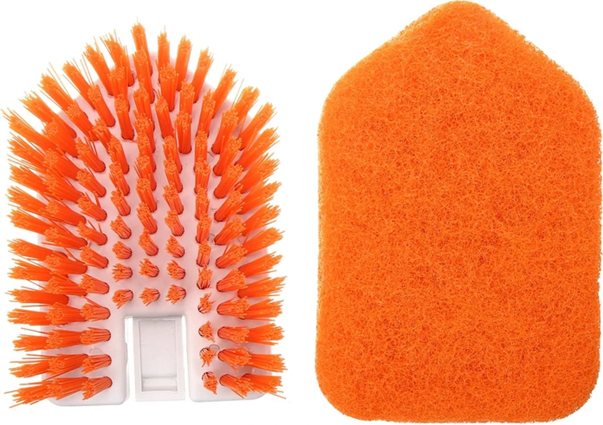 Merkloos Vloerschrobber - Bad Tegel Borstel Scrubber - Met 107cm Verstelbaar Lange - Voor Reiniging Badkamer Keuken Keramische Tegel - Oranje -Moederdag Cadeautje 4 Merkloos Vloerschrobber - Bad Tegel Borstel Scrubber - Met 107cm Verstelbaar Lange - Voor Reiniging Badkamer Keuken Keramische Tegel - Oranje -Moederdag Cadeautje - Afbeelding 4