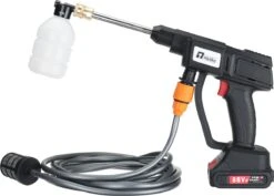 Merkloos Elektrische Accu-Hogedrukreiniger - 20Bar - Multifunctioneel Mondstuk - Draagbaar Oplaadbaar Snoerloos - Reinigingsspuitpistool - Met Rijke Accessoires - Voor Makita 18V-batterij - Voor Auto, Tuin, Terras, Raam (Zwart) -Gardena Verkoopwinkel 1200x858 1