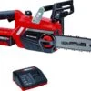 Einhell Accu Kettingzaag GE-LC 18 Li Kit (1x3,0Ah) Power X-Change (Li-Ion - 18 V - 25 Cm Zwaardlengte - 23 Cm Snijlengte - Terugslagbescherming - Kettingvangbout - Incl. 3,0 Ah Accu En Lader)